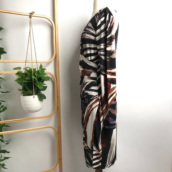 CALVIN KLEIN Multicoloured Wrap Look Long Sleeve - Picture 4 of 8